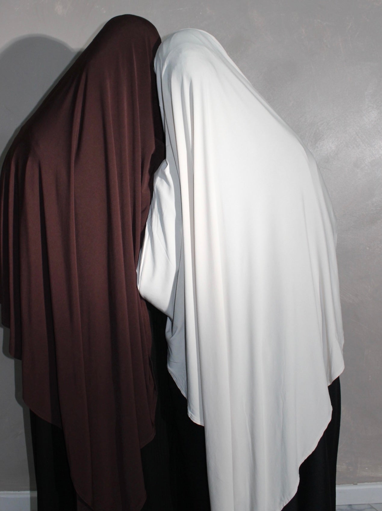 Brown jersey khimar