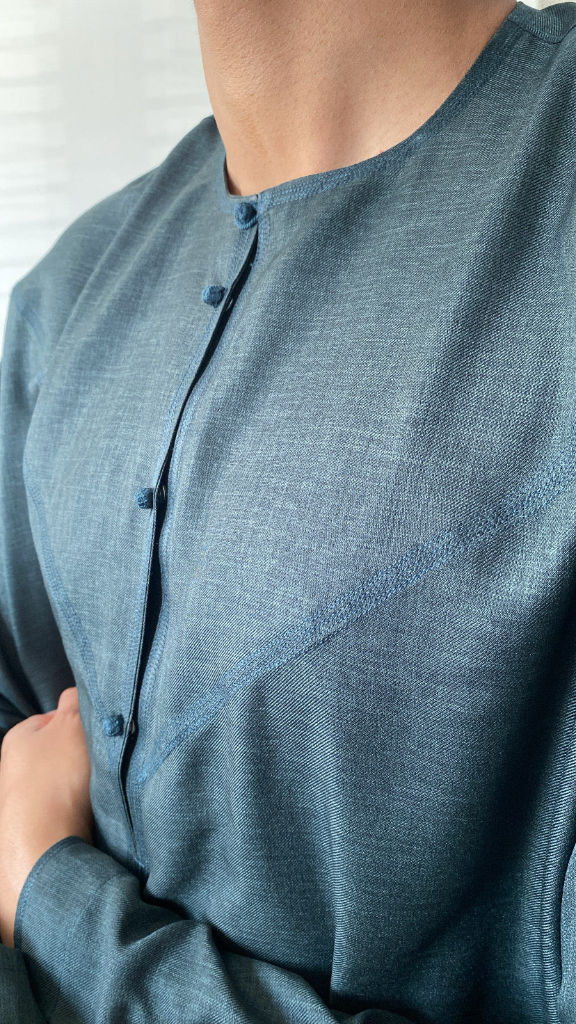 Charcoal Green Emirati Thobe