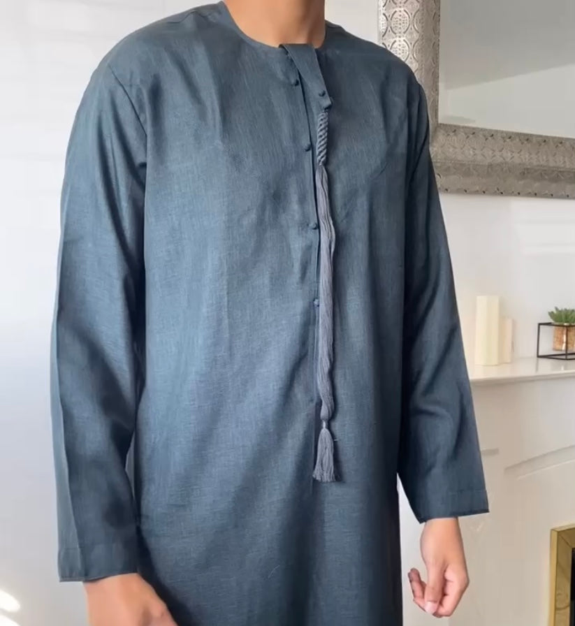Charcoal Green Emirati Thobe