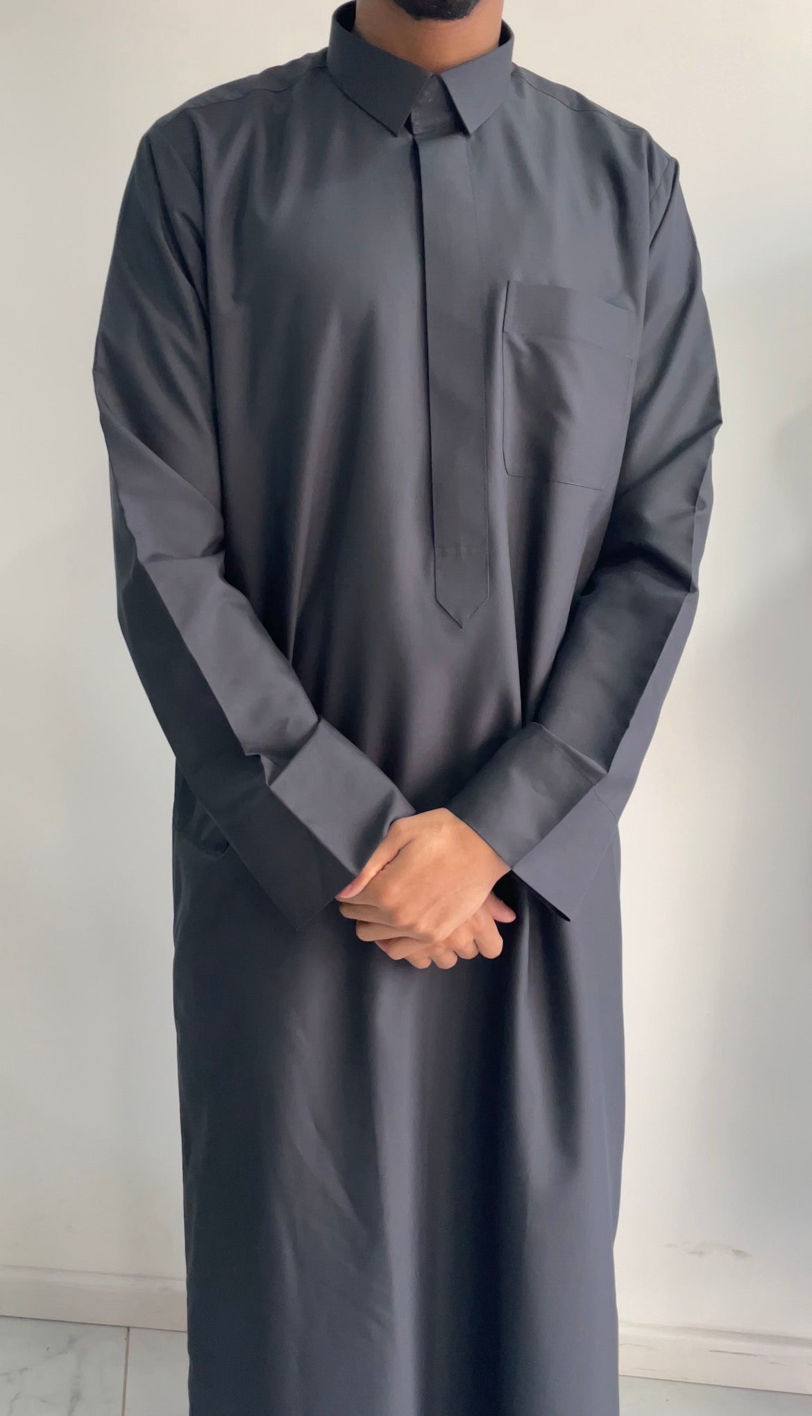 Black Men’s Thobe - Collar