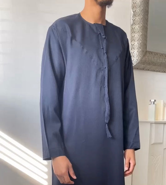Midnight Navy Emirati Thobe