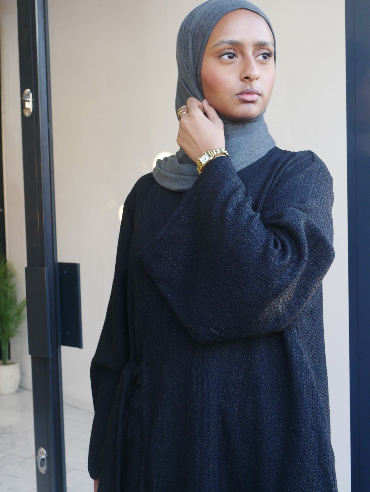 Cardigan wrap abayah