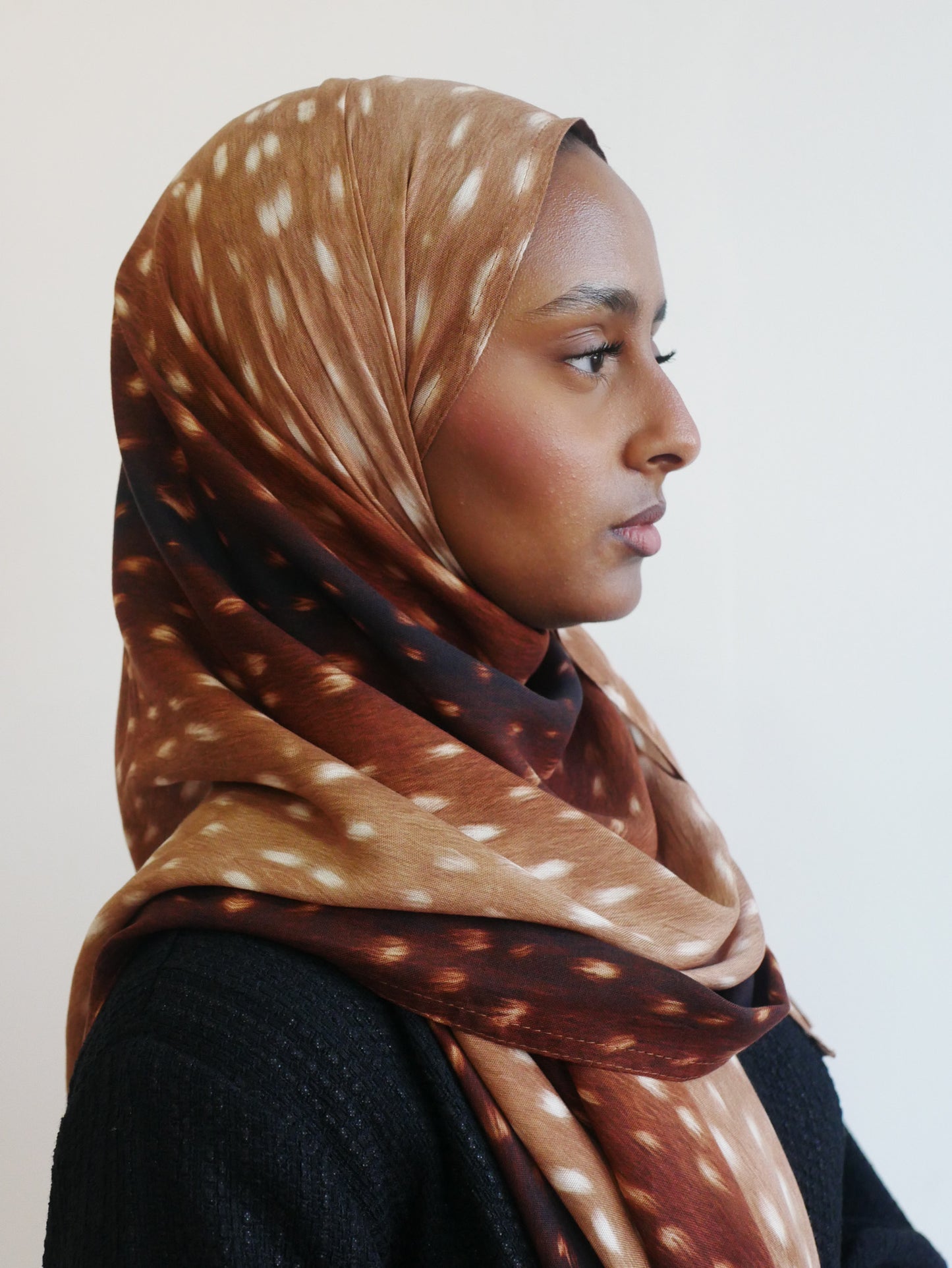 Deer Print Modal Hijab