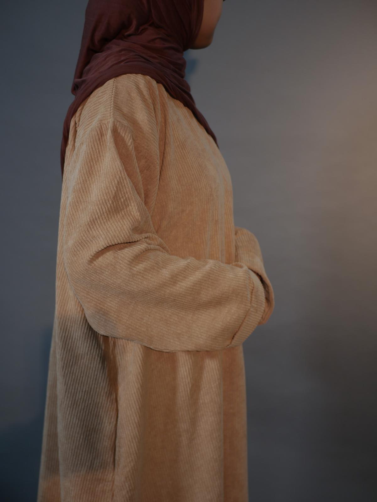 Amber Corduroy Abaya